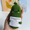 Wikorunwa Emotional Support Pickle & Positive Potato Crochet Funny Gifts