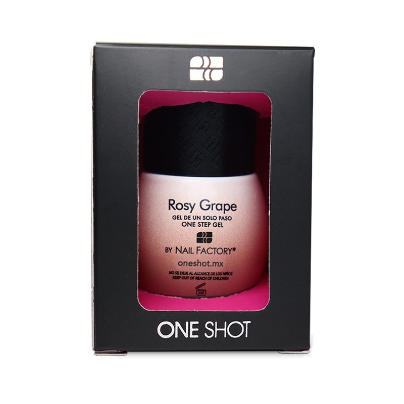 One Shot Sheer Gel Semipermanente Traslucido para uñas Tono Rosy