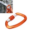 D Carabiner Clip Aluminum Alloy Auto Lock Heavy Duty D