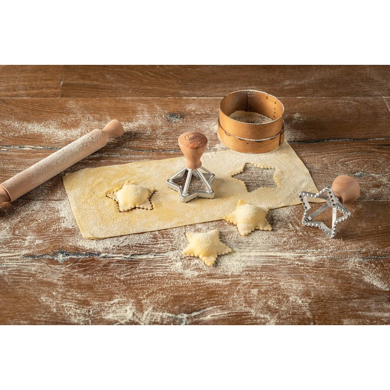 Marcato Cookie Kit, Star Mould 65mm + Flower Cutter 70mm