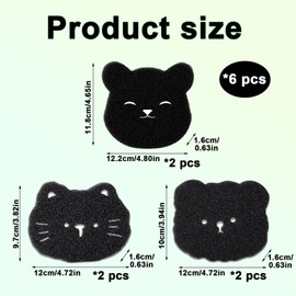 6 Pcs Washing Machine Hair Catcher, Pet Hair Remover Washing Machine, Cute Shape Easy to Use Pet Hair Dissolver Washing Machine Reusable Pet Hair Catcher