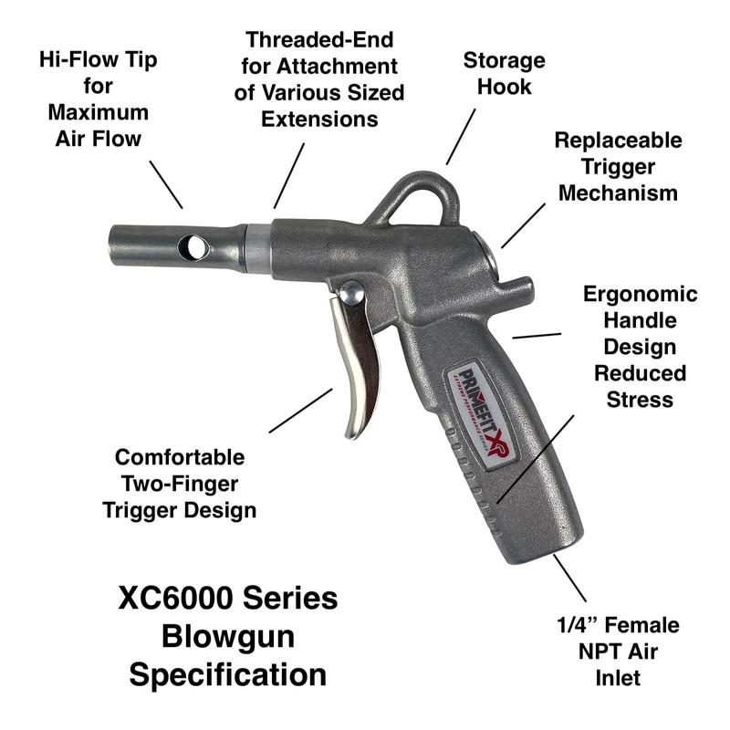 Primefit Extreme Performance OSHA High Flow Blow Gun (36 Inch)