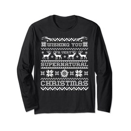 Supernatural Holiday Ugly Sweater Long Sleeve