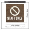 Two-face Staff Only Staff Room Sign Plate Domestic MDF Door