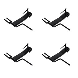 Mytee Products (4 Pack) Strap Winder for Flatbed Trailer - Black Powder Coated Steel, Cargo Tie Down Ratchet Strap Winder - Winch Strap Roller for 2", 3", 4" Straps - Trucking Accessories for Trucks