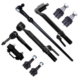 ALEGE 9Pcs Front Suspension Kit,Fit for Ford F-250 Super/F-350 Super Duty 2005-2016,Outer Tie Rod End Adjusting Sleeve Upper Lower Ball Joint Center Link Tie Rod Right Outer Tie Rod