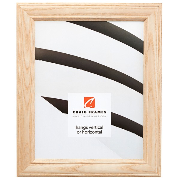 Craig Frames Wiltshire 595 Raw Empty Picture Frame, 8 by 12-Inch Ash Frame Shell, 1.25-Inch Wide Unfinished Hardwood