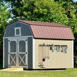 LEYU Metal Garage Tool Organizer Wall Mount, 4 Pack Garden Tool Organizer With Extension Cord Straps, Garage Organization Hooks and Hangers for Shed, Yard Storage, Wall Holder for Hanging Broom Mop