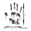 Bloody Handprint Stencil 11.4 x 15 cm (S) - Human