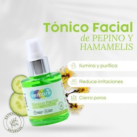Vemare Cosmetics Tónico Facial Pepino Y Hamamelis Refrescante 100 ml