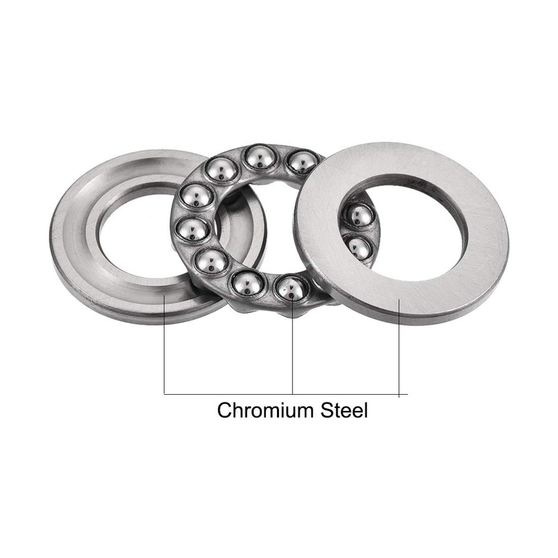 sourcing map Pack of 3 51102 Thrust Ball Bearings 15
