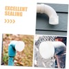 Zerodeko Replaceable PVC Pipe Cap Adapter Pipe End Plug for