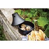 Outset 76633 Cast Iron Beer Can Chicken Stand, Garlic Roaster