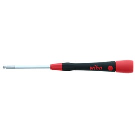 Wiha 26465 Ball End Hex Screwdriver with Precision Soft PicoFinish Handle, Inch, 9/64 x 60mm