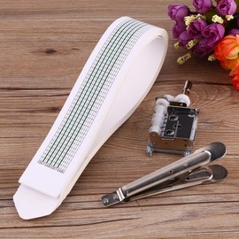 Music Box for Adults, DIY Music Box Mechanism, DIY Music Box, DIY Melody Hand Crank, 15 Note Music Box Movement Hole Punch, 20 Paper Bands