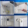 Yicoovey 8 Piece Adjustable Chrome ABS Pipe Cover Set for