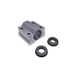 Unpowered Spindle Assembly, Bearing Slide Block with 2 Pcs Edge Bearings, DIY Woodworking Cutting Table Saw Bench Drill Accessories for Lathes and Drill Presses