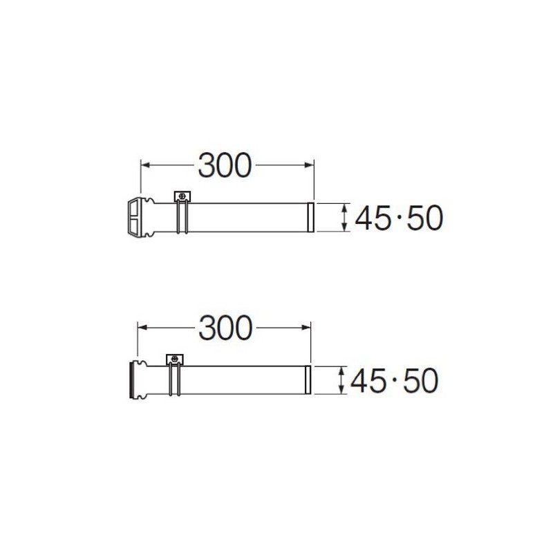 SANEI T46-5 Bath PC Connection Tube, Tub to Bathtub Connection,
