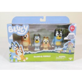 Moose Enterprise New Bluey & Family 4pc Poseable 2"-3" Figure Set Original Retail Packaging WH1