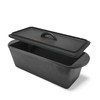 Cuisiland Rectangular Cast Iron Bread Loaf Pan, Heavy Duty 11x4.75x4,25"
