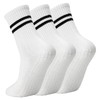 Lacholin Yoga Socks with Grips for Women, Cotton Mid-tube Crew