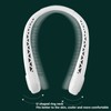 White Adjustable Hanging Neck Electric Fan Bladeless Portable USB Charging