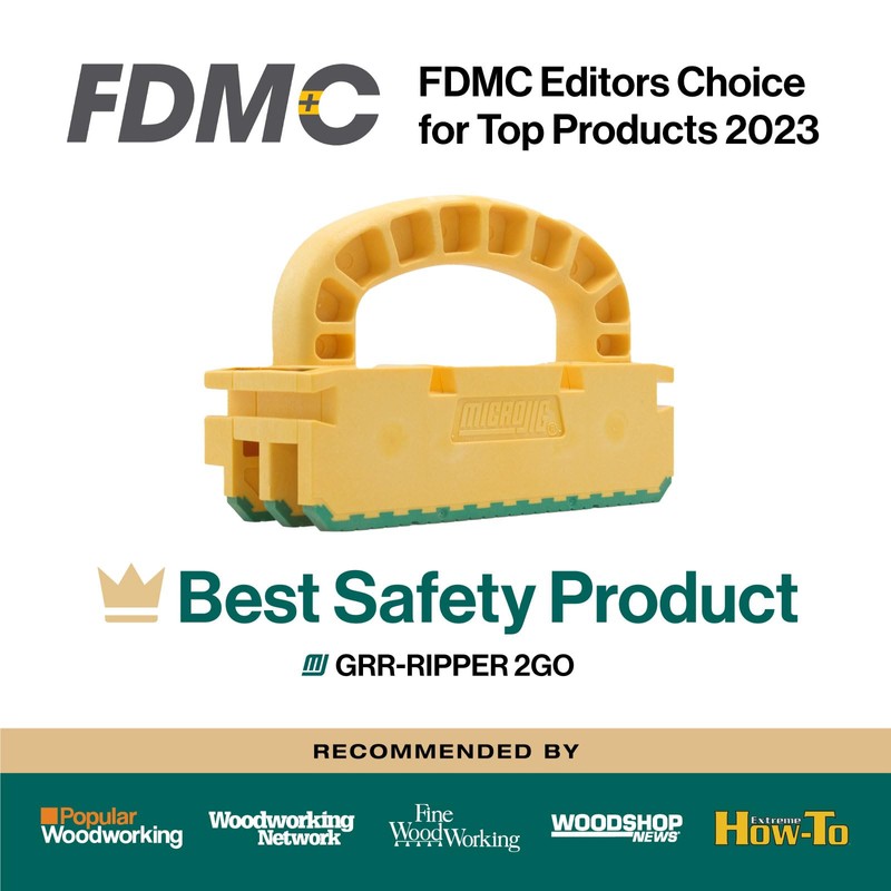 MICROJIG GRR-RIPPER 2GO Push Block for Routers, Jointers, Band and