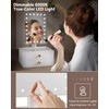 Star Vision 2-in-1 Lighted Makeup Mirror with PU Jewelry Organizer,