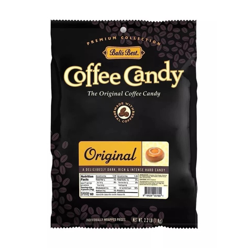 No Brand Bali’s Best Coffee Candy, Original Coffee Flavor, 2.2lb