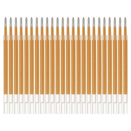 PATIKIL Gel Pen Refills, 24 Pcs 0.8mm Medium Point Glitter Ink Pen Replace Refills for Retractable Click Pens Writing Drawing Doodling Office Study Classroom Supplies