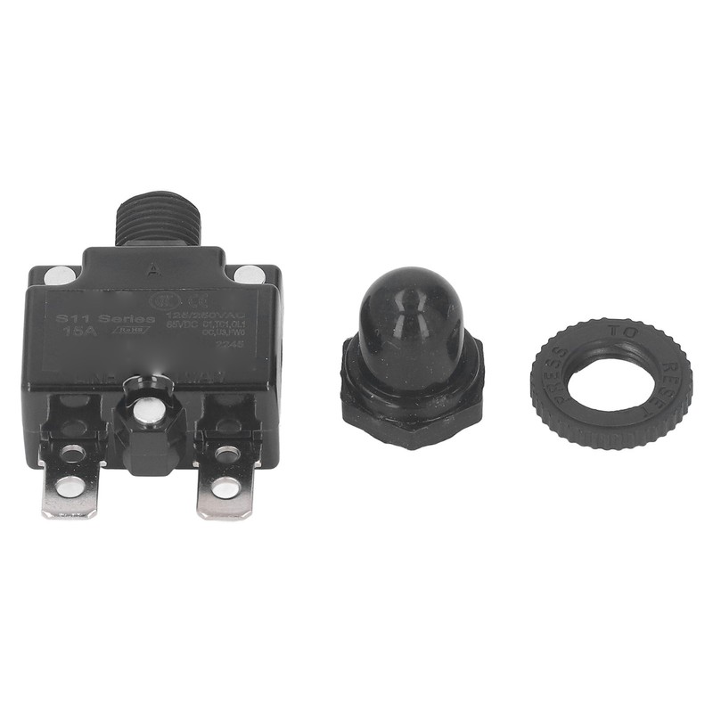 10Pcs Automatic Reset Relay Fuse 15A Thermal Switch Circuit Breaker