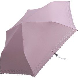 a.s.s.a (FM637/Pink) Women's Folding Parasol, Large, 21.7 inches (55 cm), Reduces Temperature Rise, UV Protection, 100% Light Blocking, Heat Shielding Effects, Heat-down Parasol, For Both Sunny and