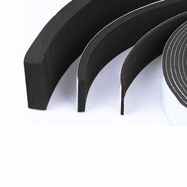 EVA Material Impact Resistant Sponge Gap Tape for Doors, Drafts, Soundproofing Seal, For Sliding Doors, Windows, Doors, Entryways, Cushion Tape, Length 32.8 ft (10 m), Width 0.4 inches (10 mm), Thickness 0.04 inches (1 mm)