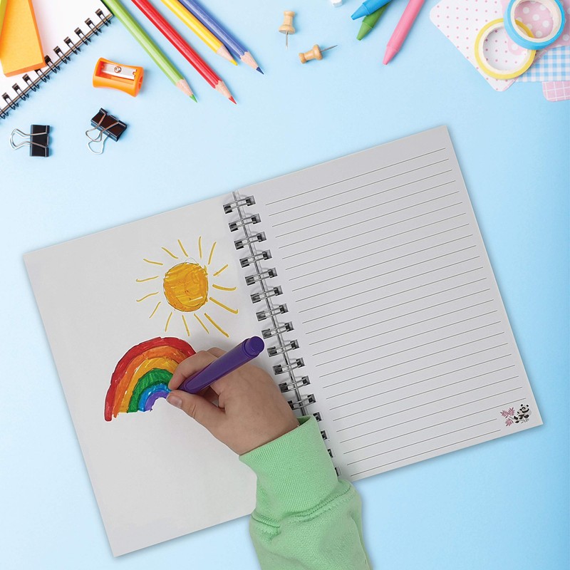 Printykins Panda Notebook – A5 / 21cm x 15cm /