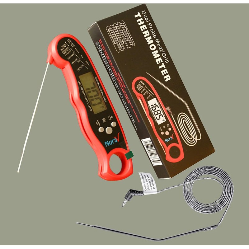 Digital Dual Probe Meat Thermometer – Instant-Read Kitchen Gadget for