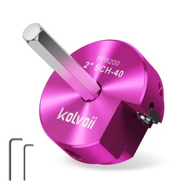 Kolvoii 2 Inch PVC Pipe Reamer, PVC Fitting Saver for SCH 40, Plastic Pipe Fitting Reamer, Pipe Reamer Suit for Water Lines, Drain Lines, Vent Lines