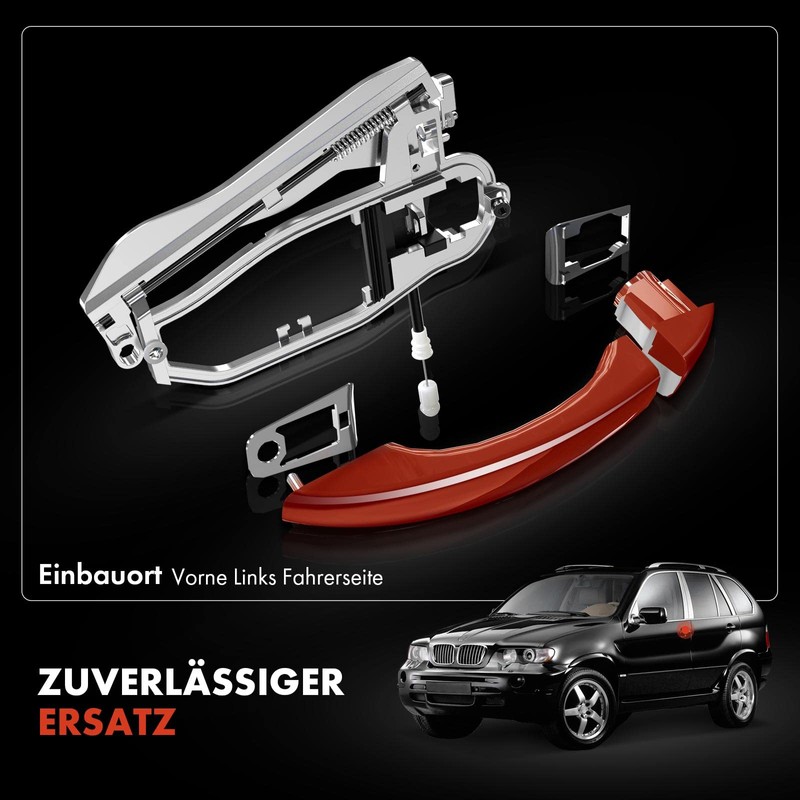 Frankberg Door Handle Carrier Bearing Bracket Handle Carrier Rear Right