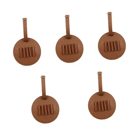 Sosoport 5pcs Golf Ball Marker Tool Tee Holder for Golfing Men's Golfing Supplies Leather Tee Carrier Tees Organizer for Men