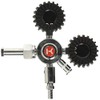 Kegco Premium Commercial Grade Double Gauge CO2 Draft Beer Regulator,Chrome,