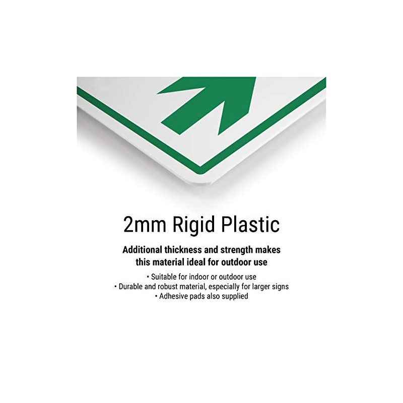 Vsafety Loading Bay Keep Clear 2mm Rigid Plastic 400mm x