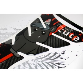 Tankpad Motorcycle Paint Protection Evil Unicorn Carbon Look Paint Protector X508900VA