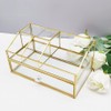 bofeiull Glass Makeup Brush Holder, Makeup Brush Organizer Jewelry Display