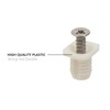 Silverline 8mm Plastic Hinge Dowel Inserts with Screws