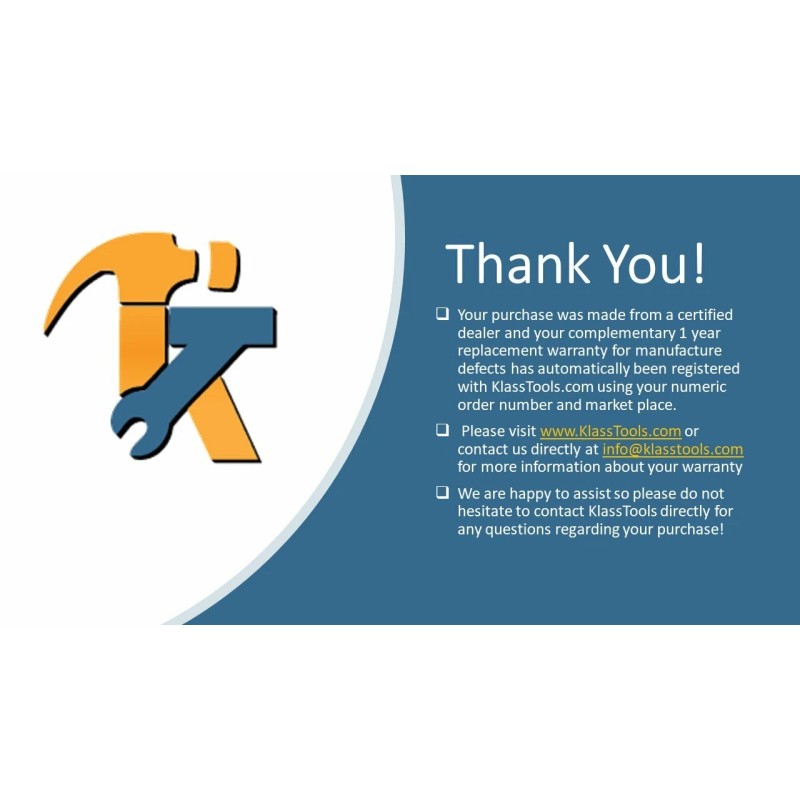 KlassTools 2 LED Light Inspection Mirror by KlassTools