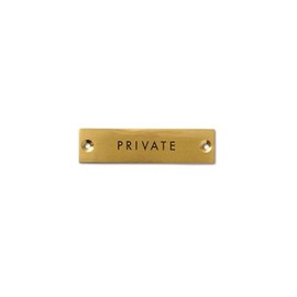 POSH LIVING AG PRIVATE 64019 Sign Plate