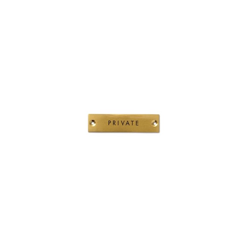 POSH LIVING AG PRIVATE 64019 Sign Plate