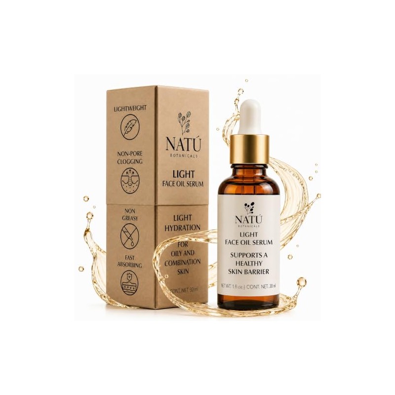 Serum Facial Humectante Ligero NATÚ BOTANICALS para Piel Grasa y