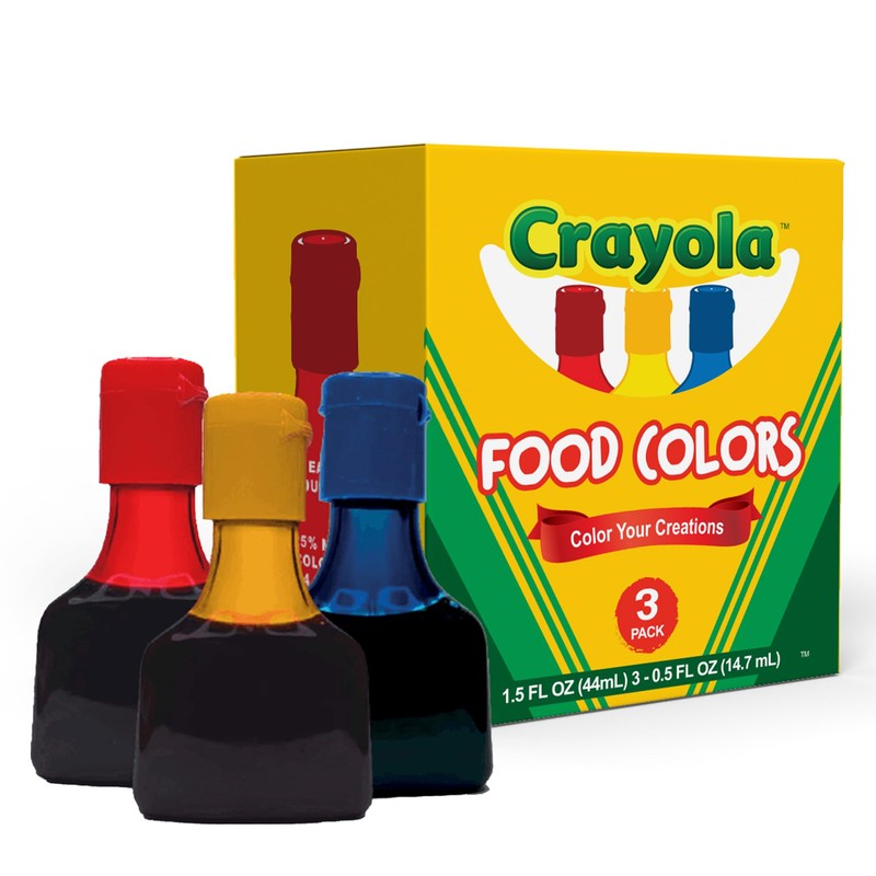 Crayola Food Coloring Set Primary Colors - Blue, Yellow, Red