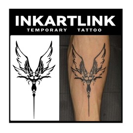 INKARTLINK Temporary Tattoos, 2 Sheets large Semi Permanent Tattoo Adult Art Waterproof Temp Tattoo Party Favors Tattoo Stickers Realistic Look, No Adhesive, Lasts 1-2 Weeks (Archangel)
