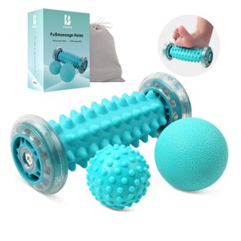 BOENFU Hedgehog Ball Foot Massage Ball Set of 3 Foot Massage Roller Fascia Ball for Feet, Innovative Foot Massage Roller Foot Hedgehog Ball for Relief of Muscle Soreness